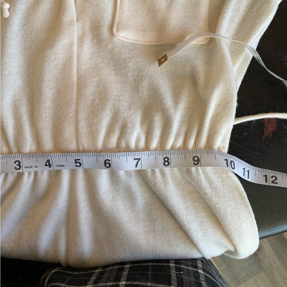 Vintage 70s Cream Knit Midi Dress | Sheer Sweater Dress small minimalist - Picture 11 of 14